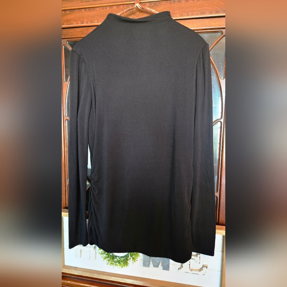 Chicos Elegant Black Top, Women's Size 2